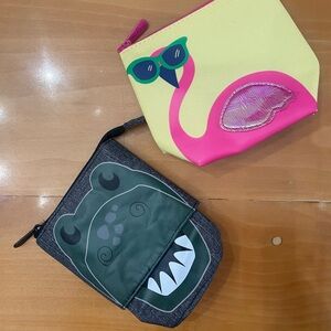 Thirty-one Flamingo and Crocodile Kids Pouch Set